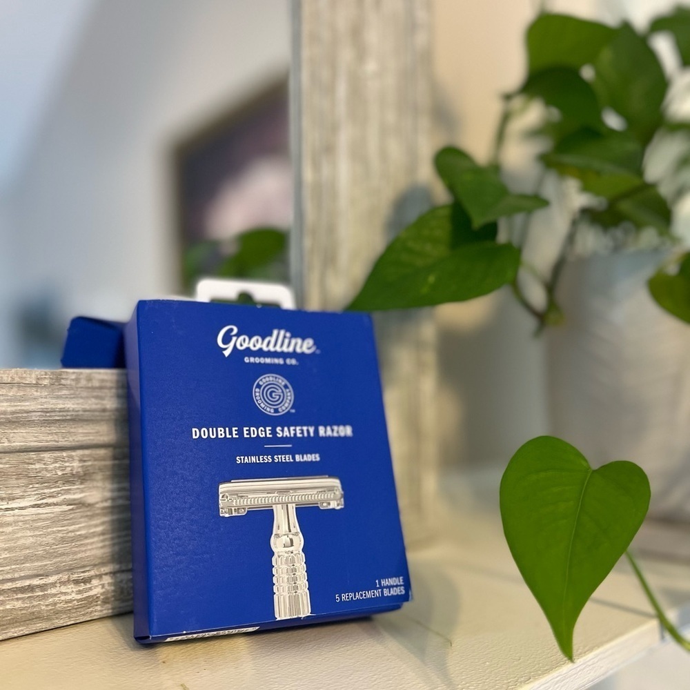 Goodline Grooming Co. Double Edge Safety Razor with Stainless Steel Blades NWT